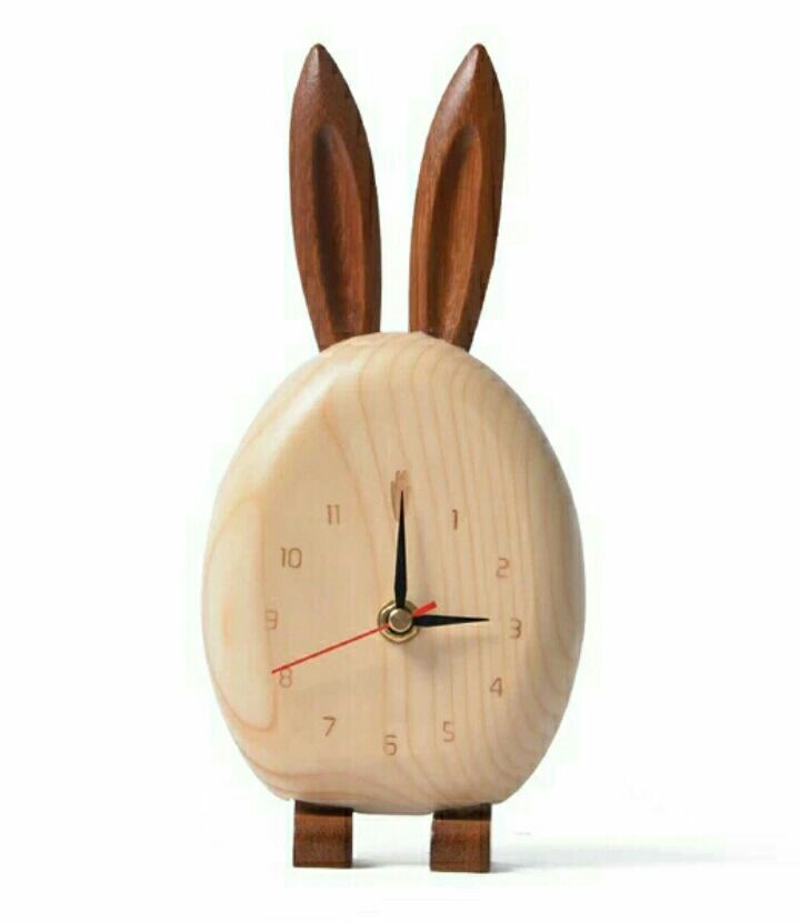 最美装修#木质小闹钟,萌萌哒又不失品味.