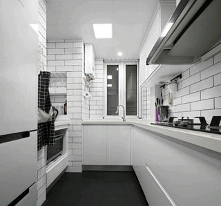北欧三居装修厨房设计图