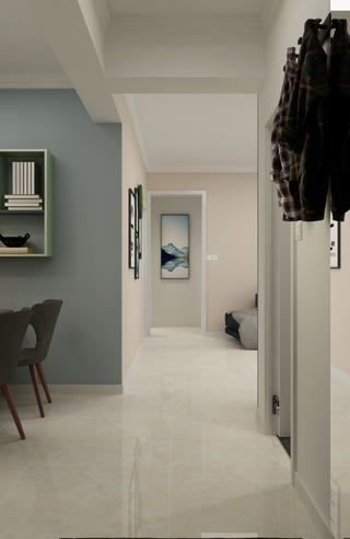 三居室现代简约设计走廊图片