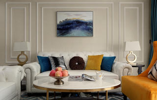 120平现代美式家沙发图片