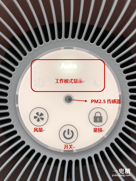 长按开关键3秒开机,图示指示灯将根据空气状态呈现不同颜色
