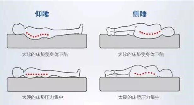 硬适中,完美贴合身体的床垫一般来说,每个人都有自己习惯的睡姿,仰卧