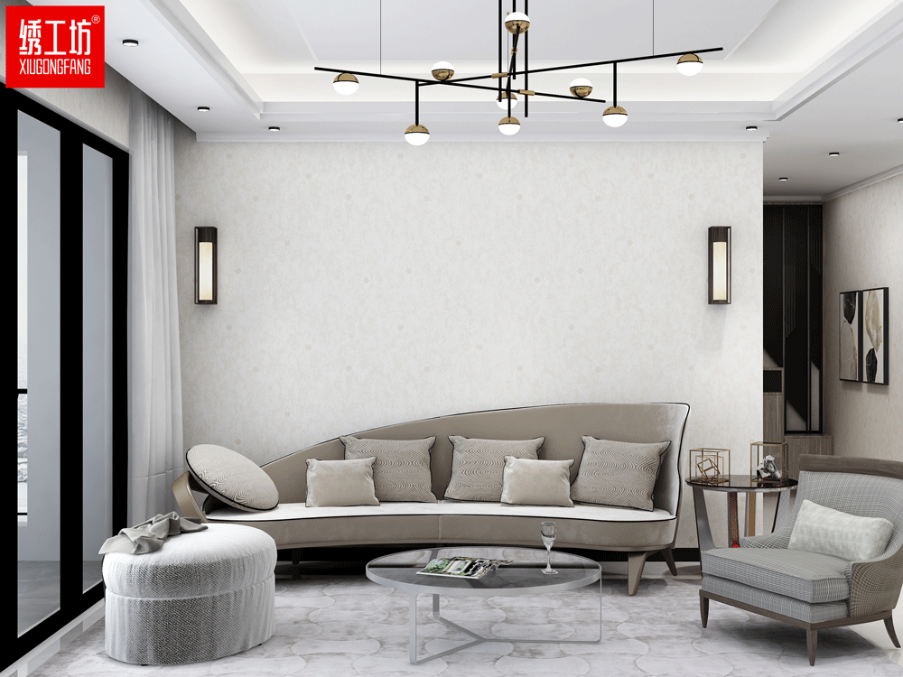 绣工坊墙布极具魅力高级灰