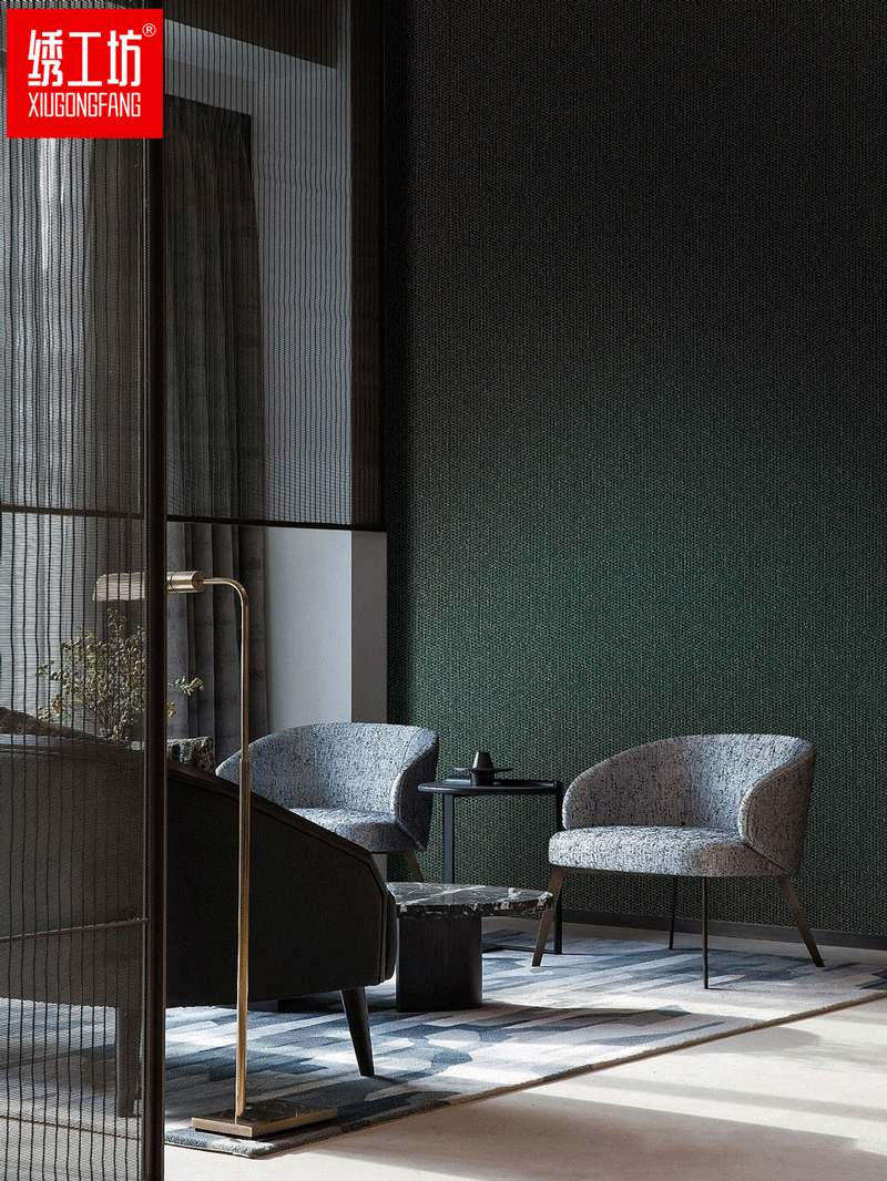 绣工坊墙布阳台的布置