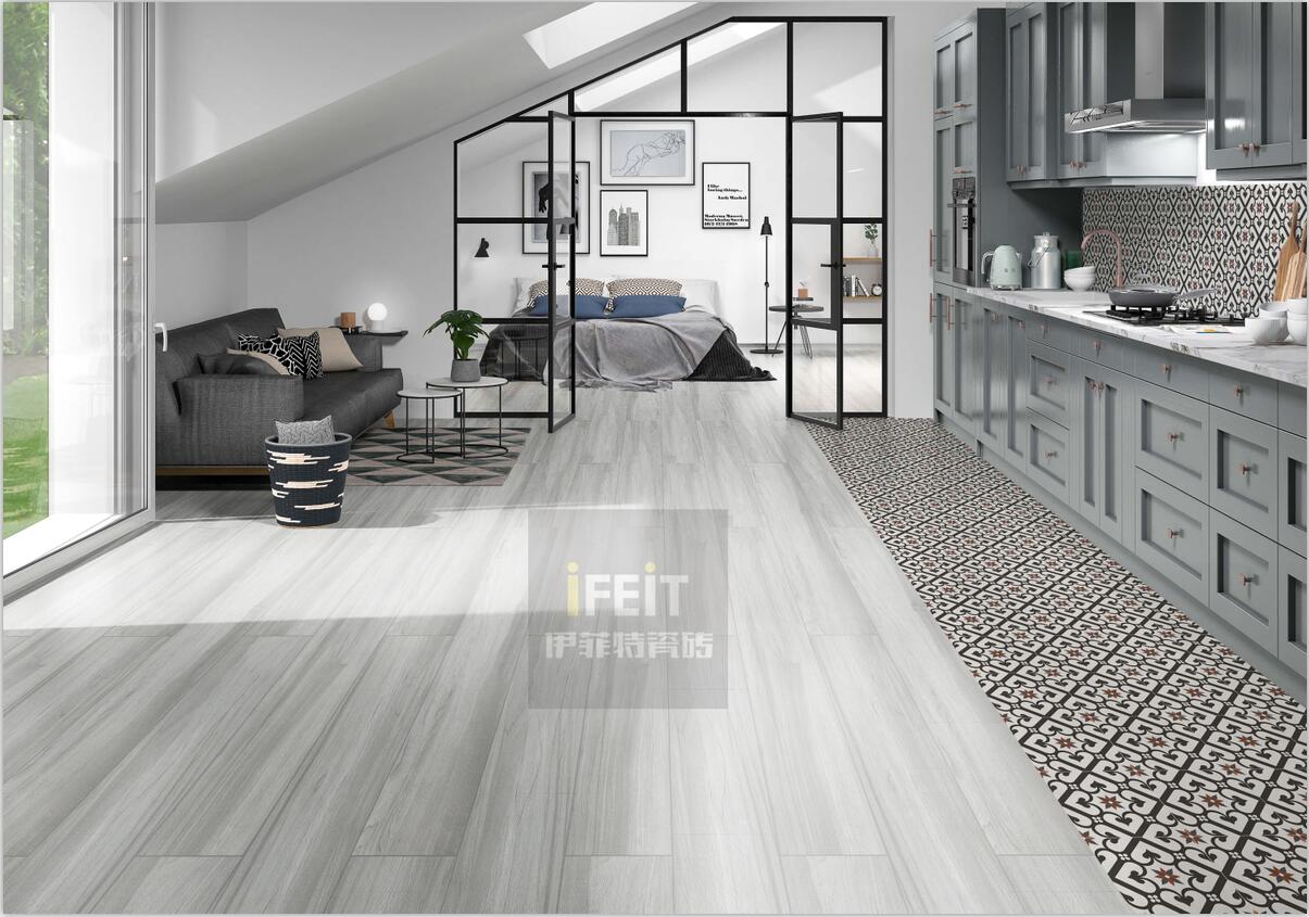 分享几款木纹砖装修效果图给大家看看行业内低吸木纹砖的吸水率为6%