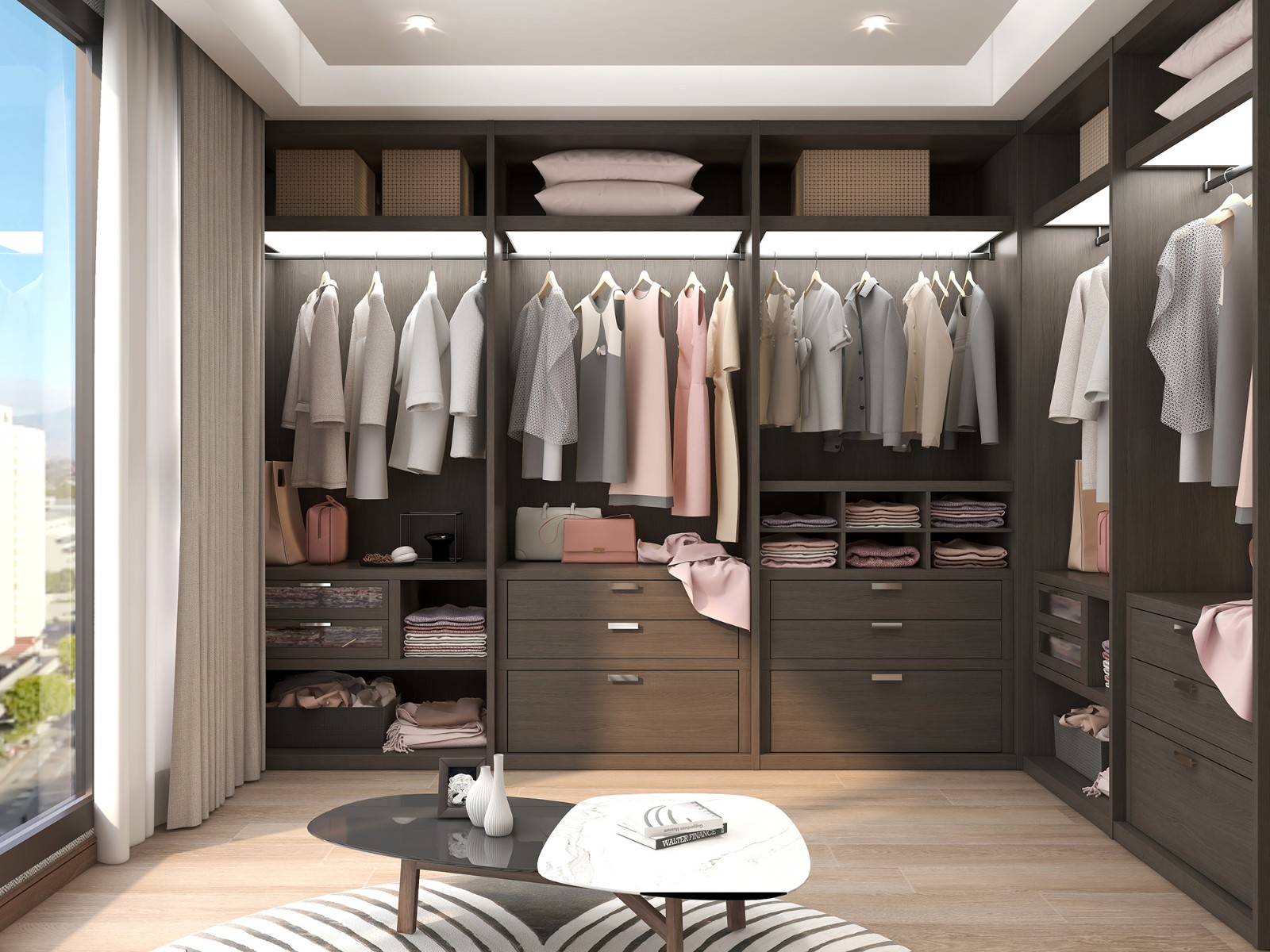 洛氏路寒冷冬天你家衣柜够装吗不妨来试试多变的衣帽间