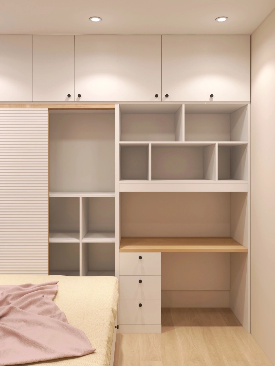 7㎡小房间做大收纳床柜一体设计朋友都羡慕的卧室装修