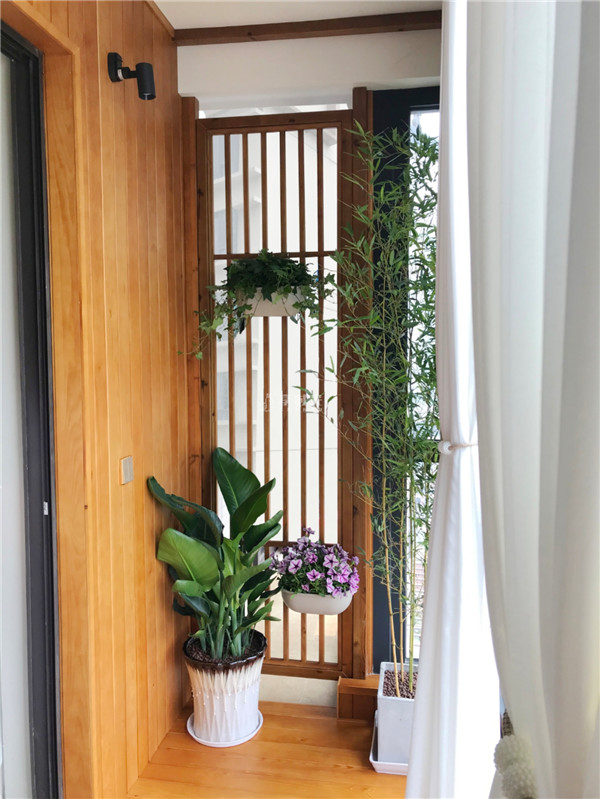 木阳台享时光整装阳台定制屏风一物多用风格多样