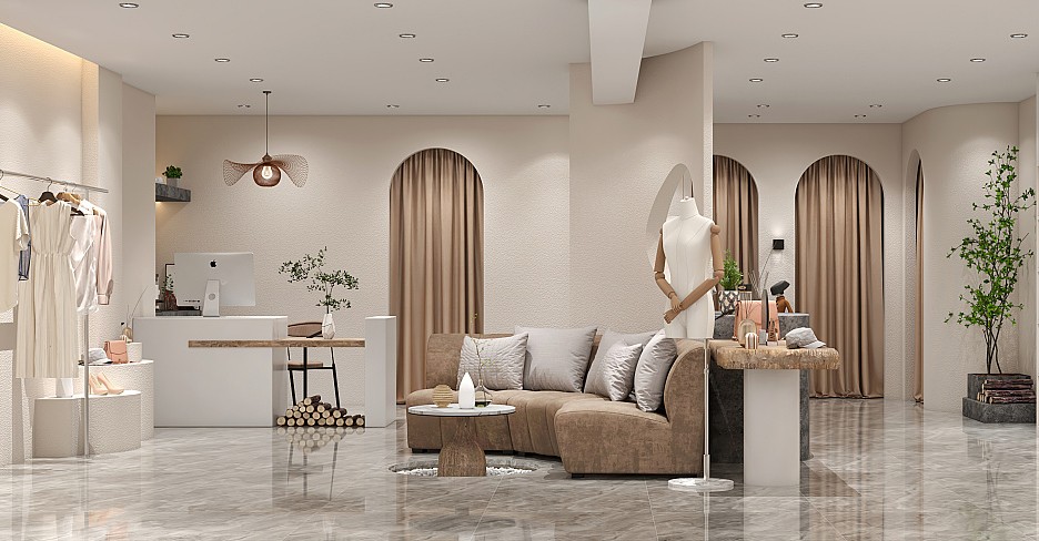 合肥门面装修设计标准女装店面装修设计效果图