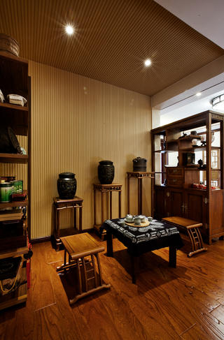 中式别墅装修茶室欣赏图