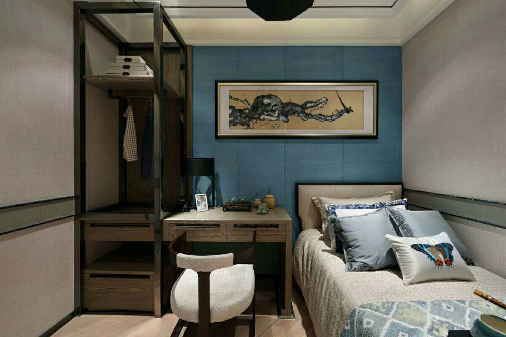 新中式三居装修客房设计图