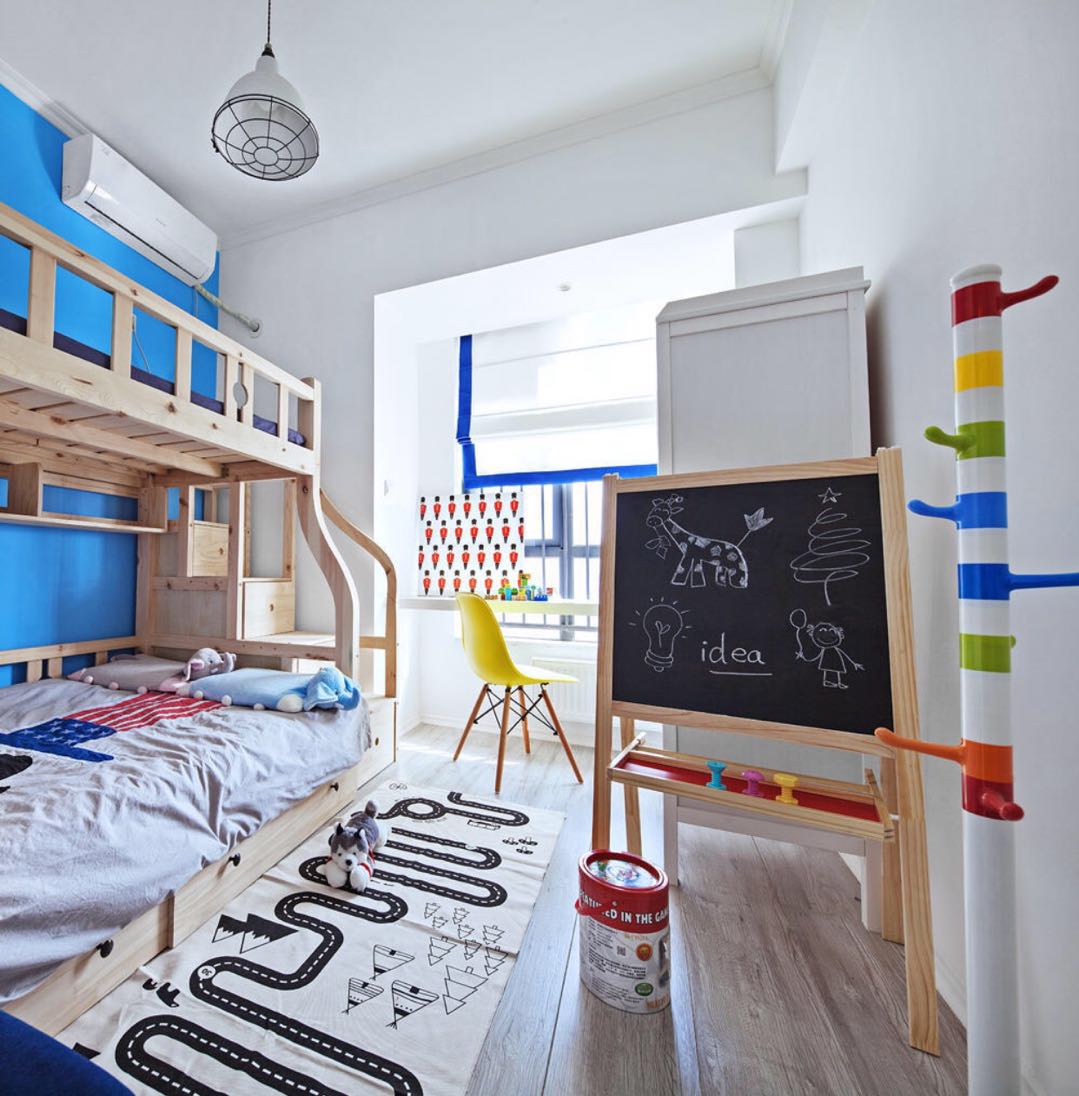 二居室现代北欧装修儿童房设计图