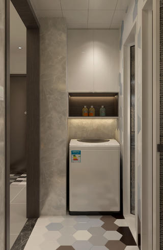 三居室现代风格家浴室柜图片
