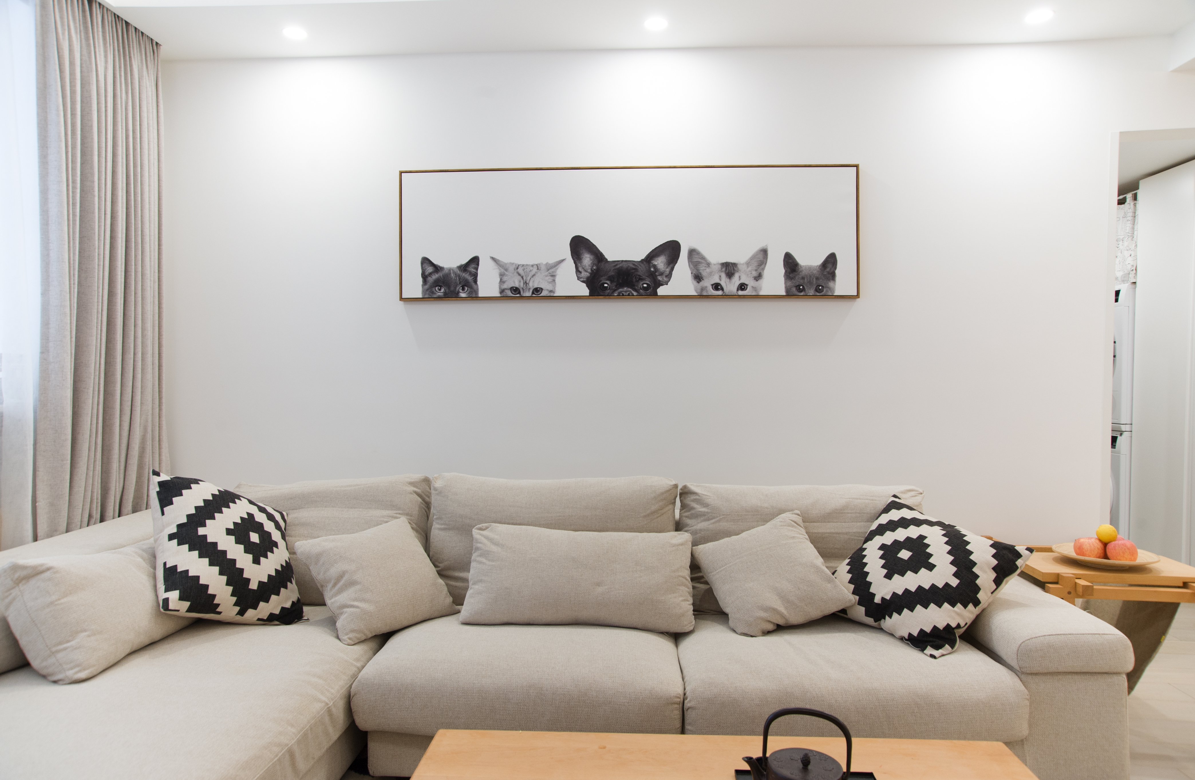 110平日式风格家沙发背景墙图片