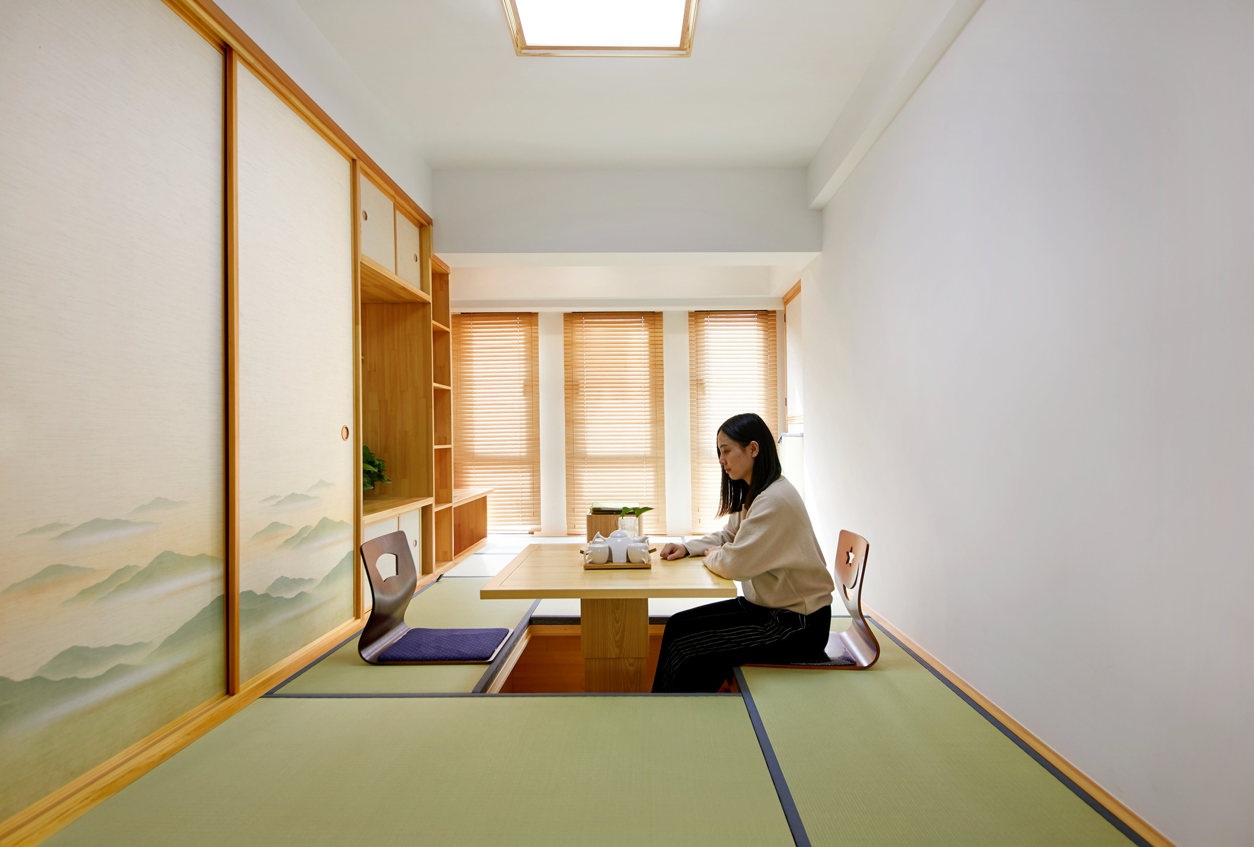 85㎡日式风格家书房设计图