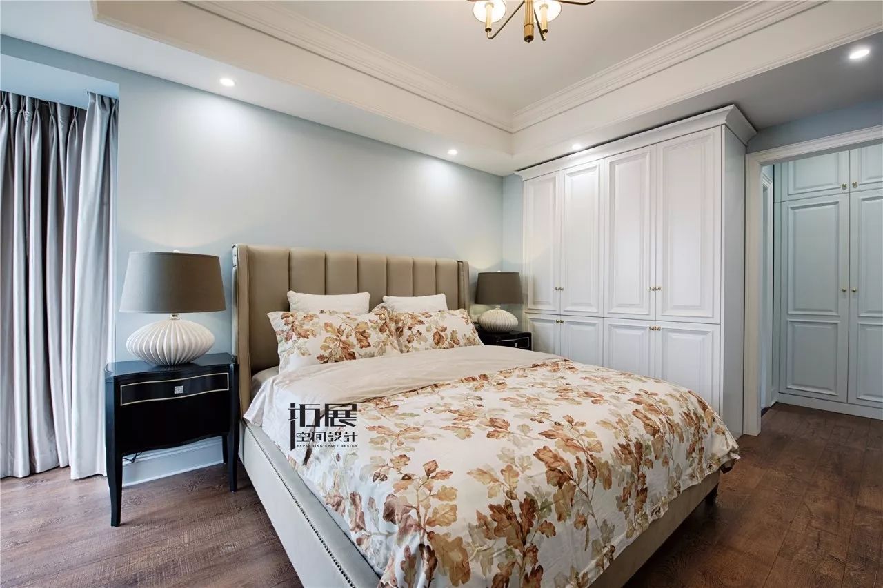 新古典美式四居卧室装修效果图