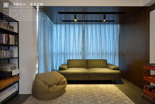 110平米两居装修客厅沙发区设计