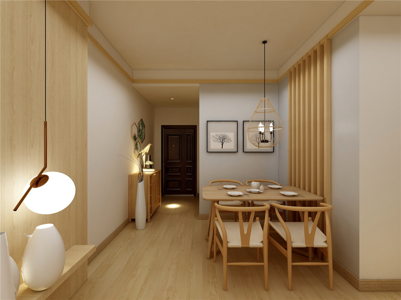 日式风格二居餐厅装修效果图