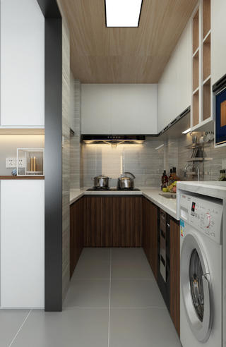 现代风两居厨房装修效果图