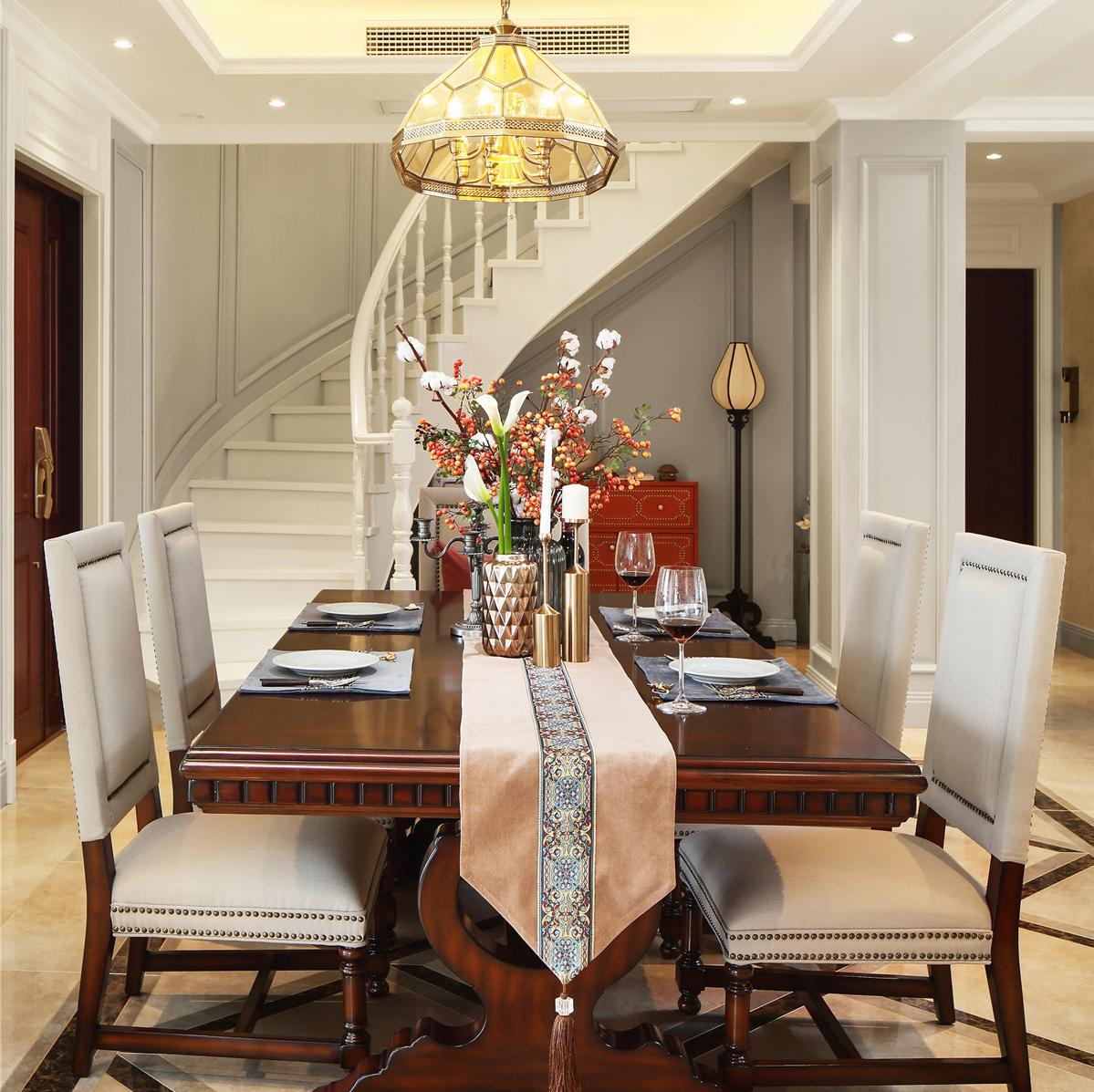 300㎡复式美式装修效果图