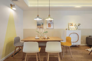 北欧风格三居室餐厅装修效果图