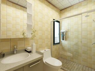 45平小户型清新之家卫生间装潢图