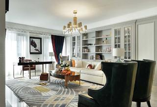四居室现代美式装修客厅效果图
