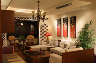 东南亚风格三居客厅欣赏图