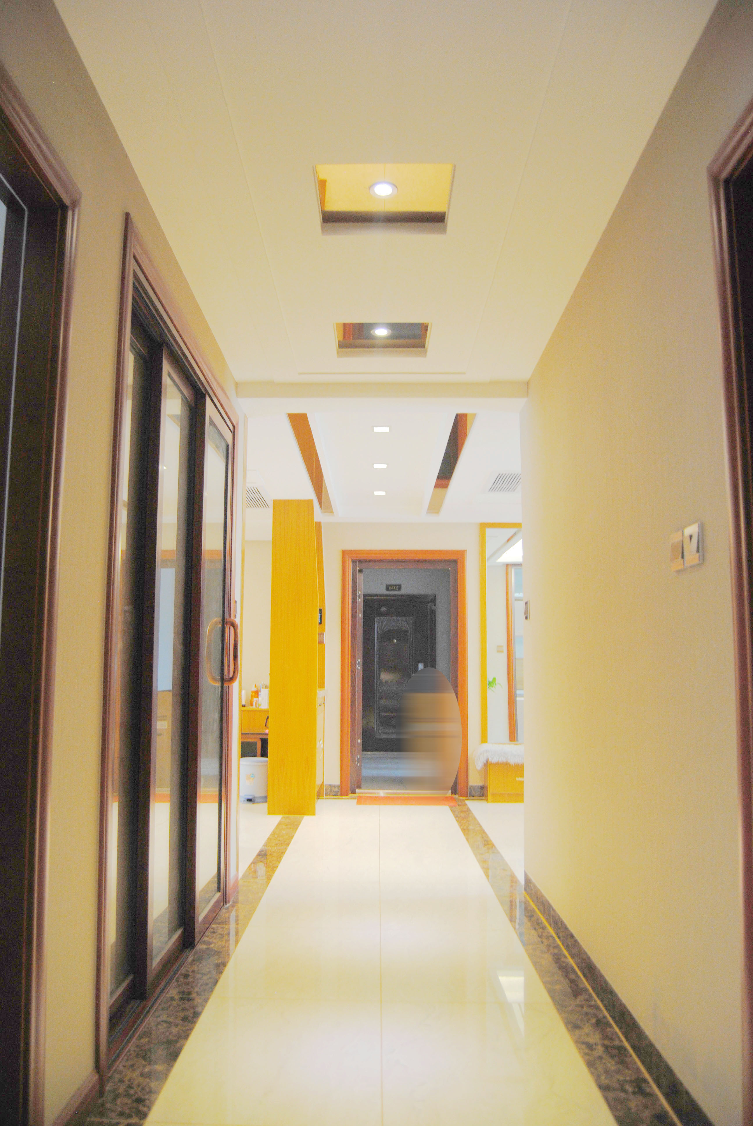 135㎡中式装修走廊图片