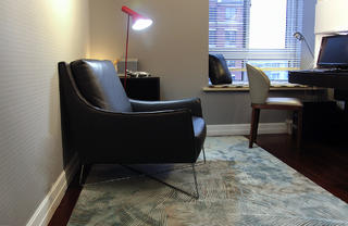 现代简约三居室装修书房沙发椅设计