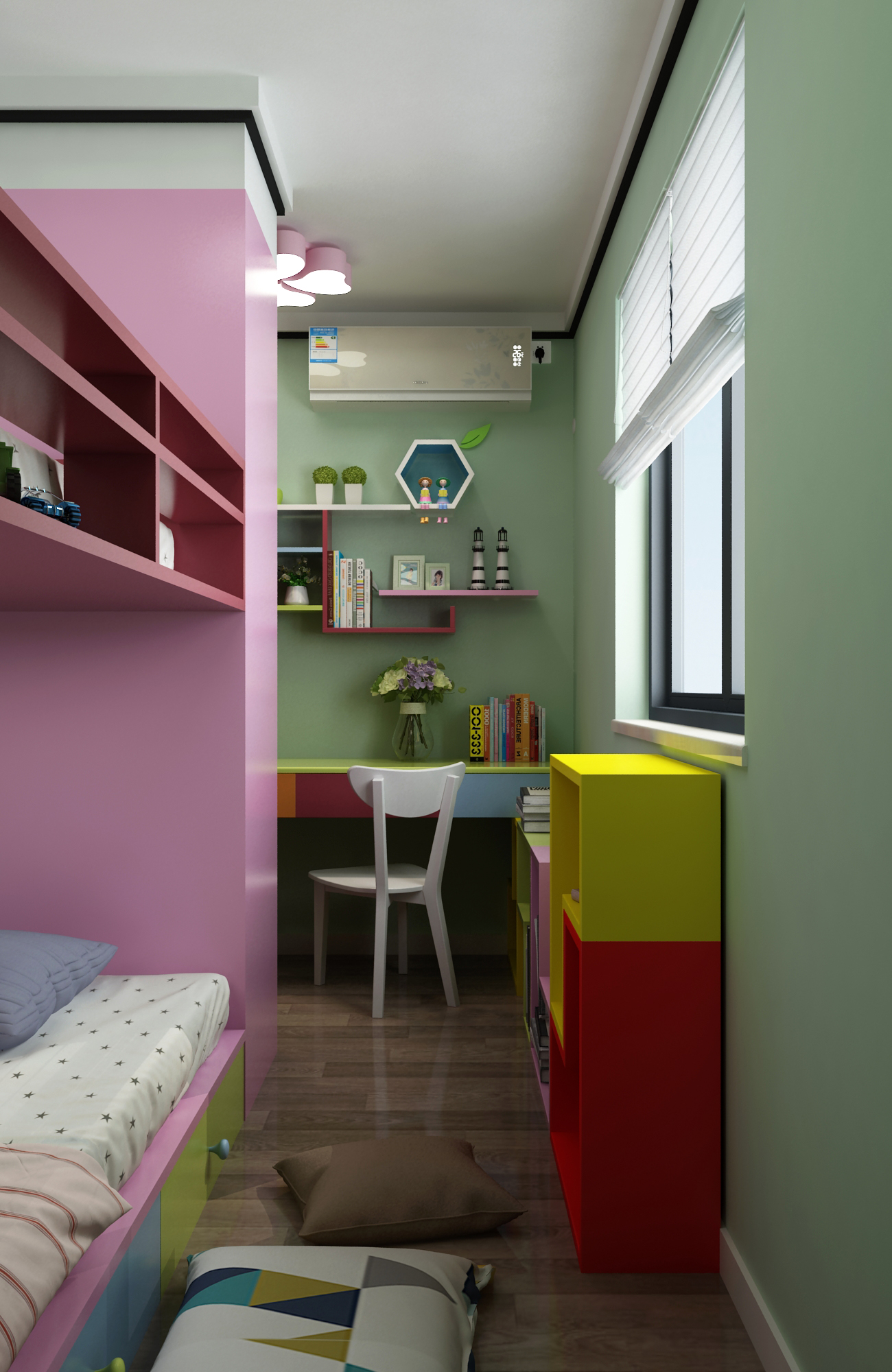 小户型现代二居儿童房装修效果图