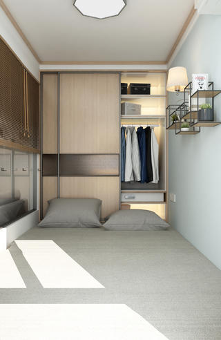 小户型现代日式风卧室装修效果图