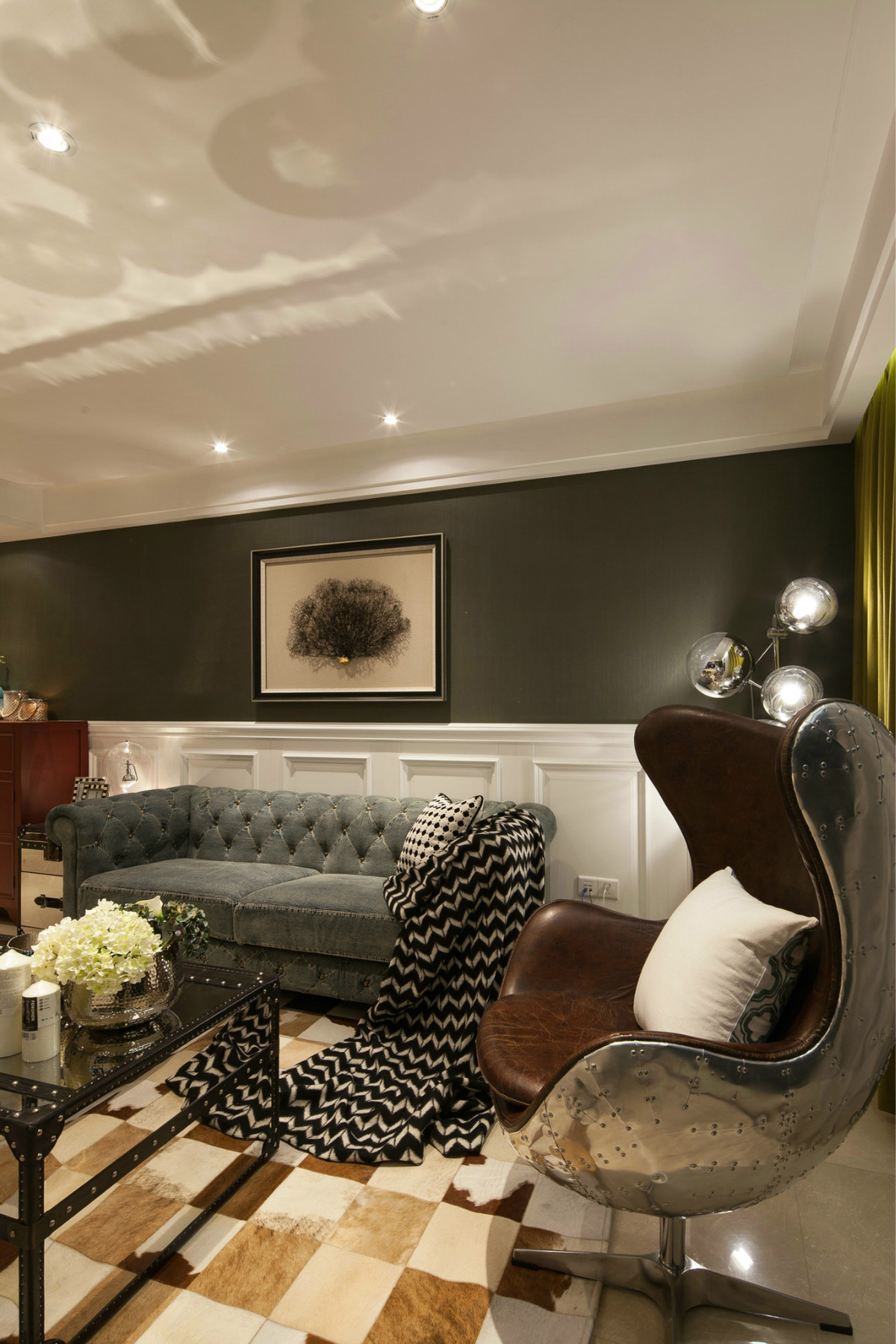175㎡美式风格装修客厅沙发设计