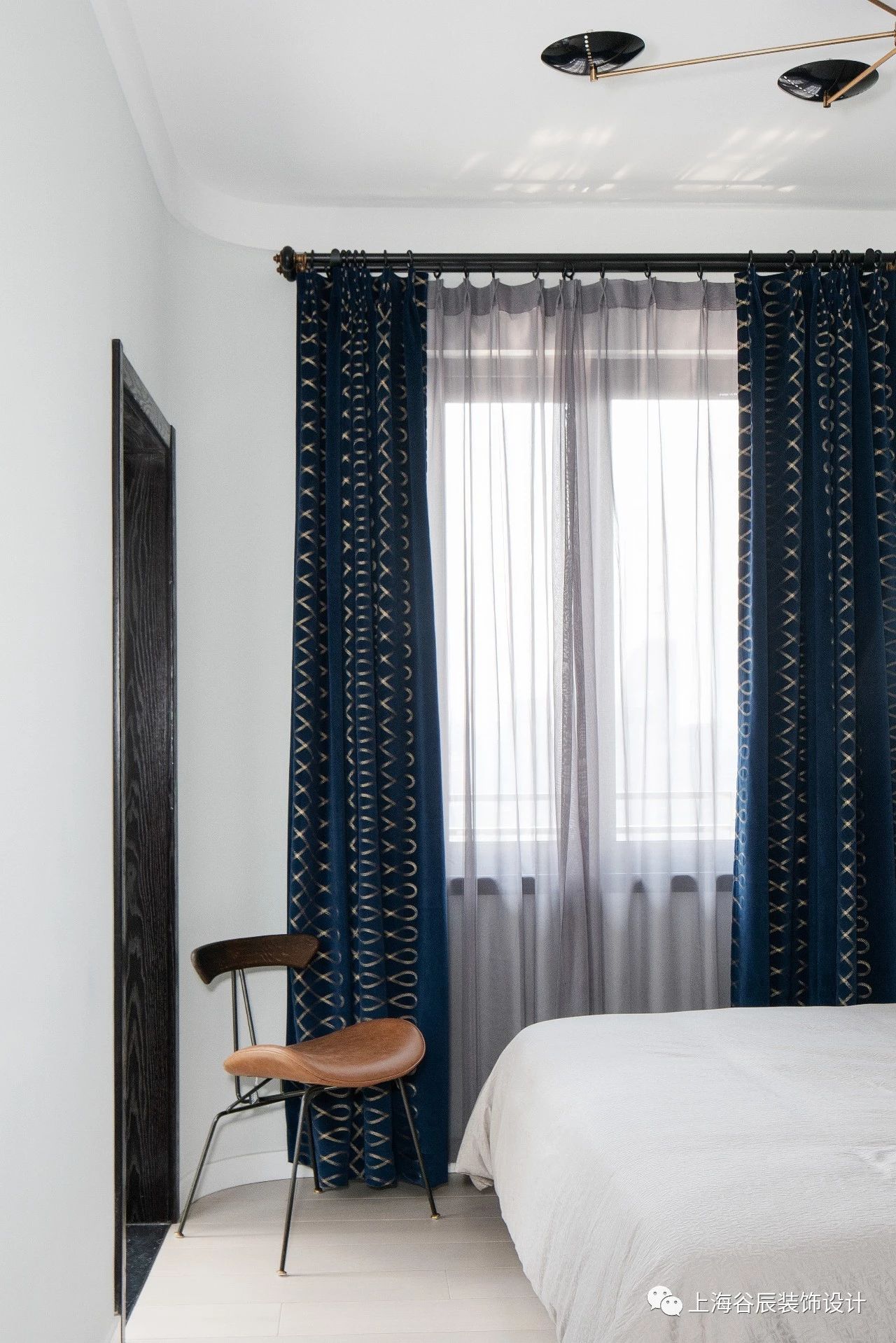 北欧风两居室装修卧室窗帘设计