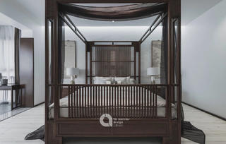 大户型现代中式卧室装修效果图
