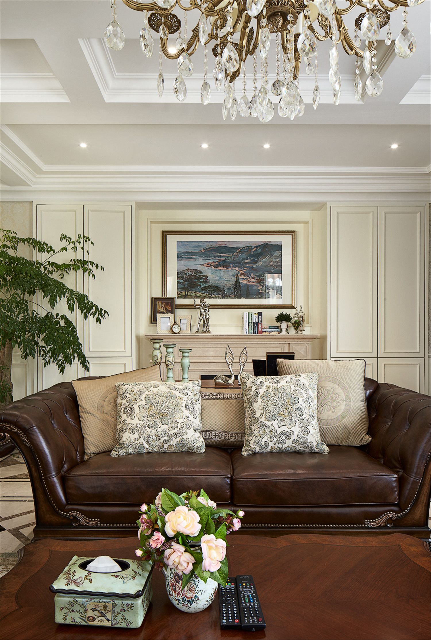美式别墅装修客厅沙发设计
