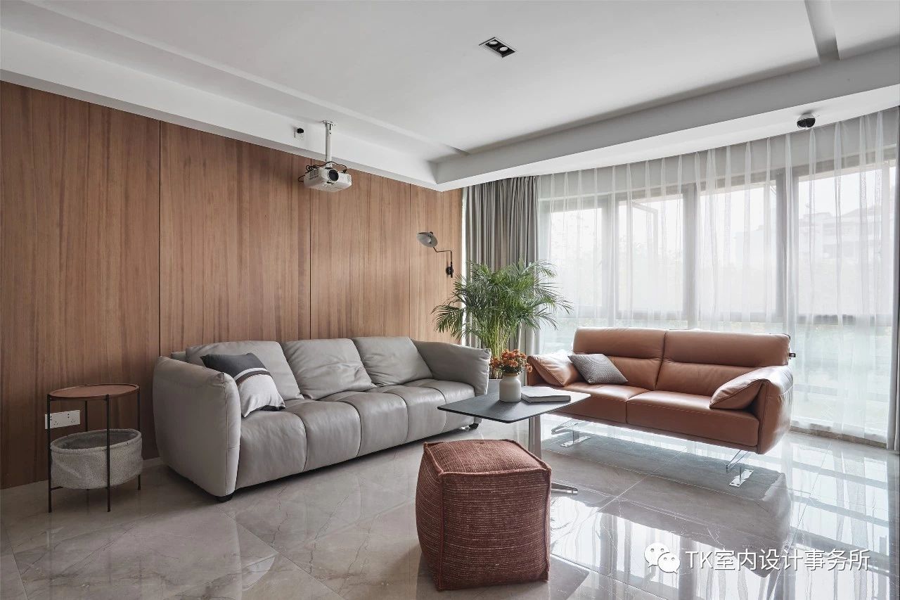 160平现代简约装修客厅沙发设计