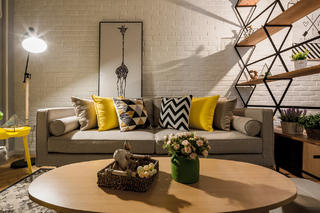 北欧风格二居室沙发墙装修效果图