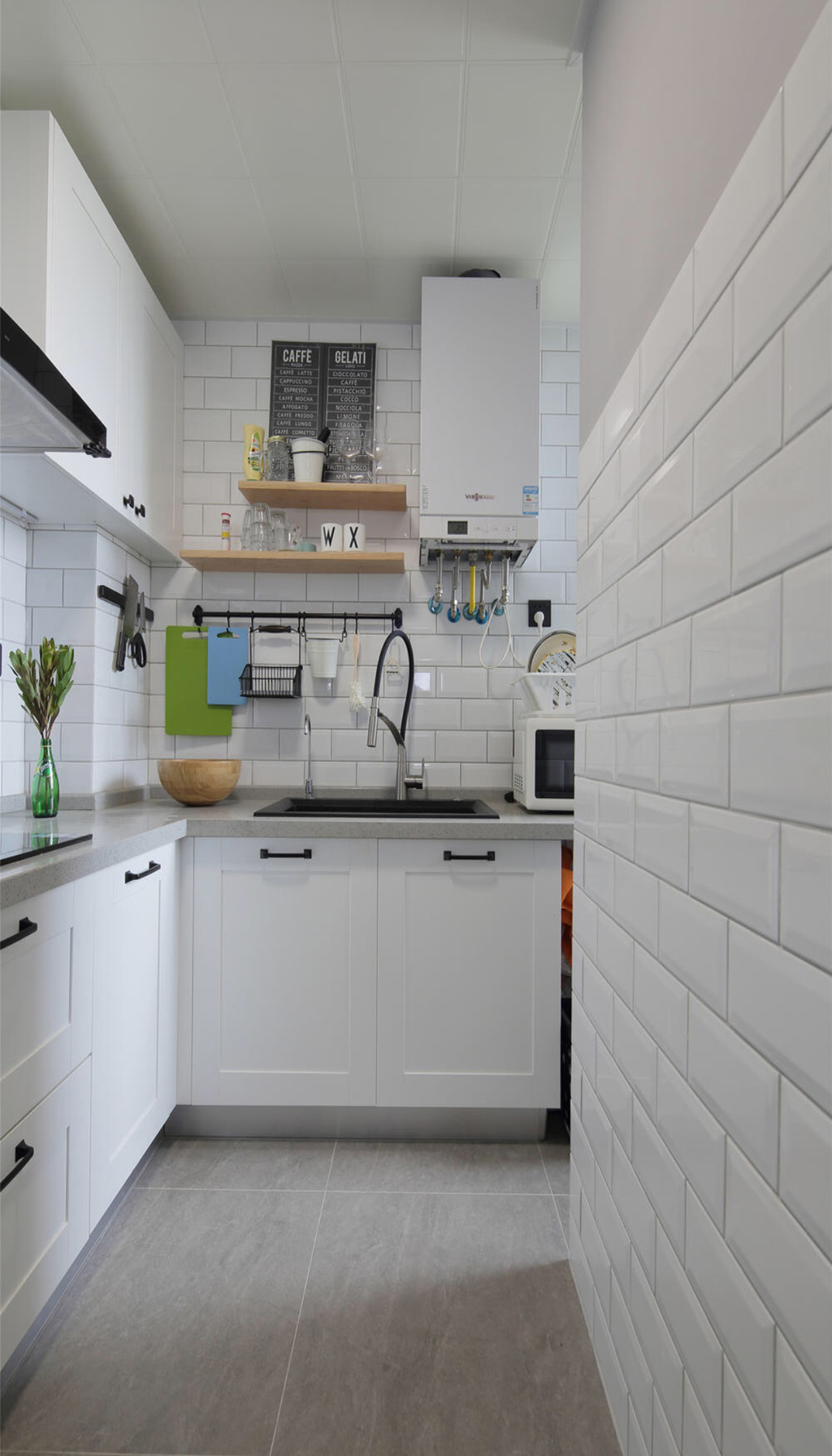 96㎡北欧风格两居厨房装修效果图