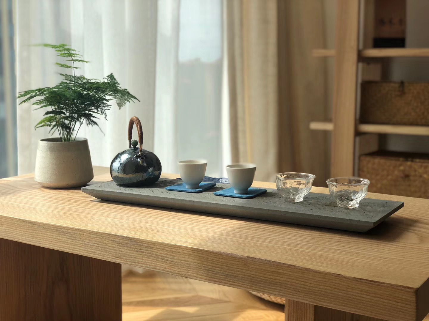 简约日式风格装修茶桌设计图