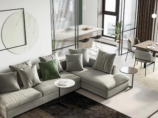 简约现代公寓装修沙发设计图