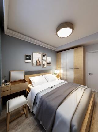 现代北欧风两居卧室装修效果图