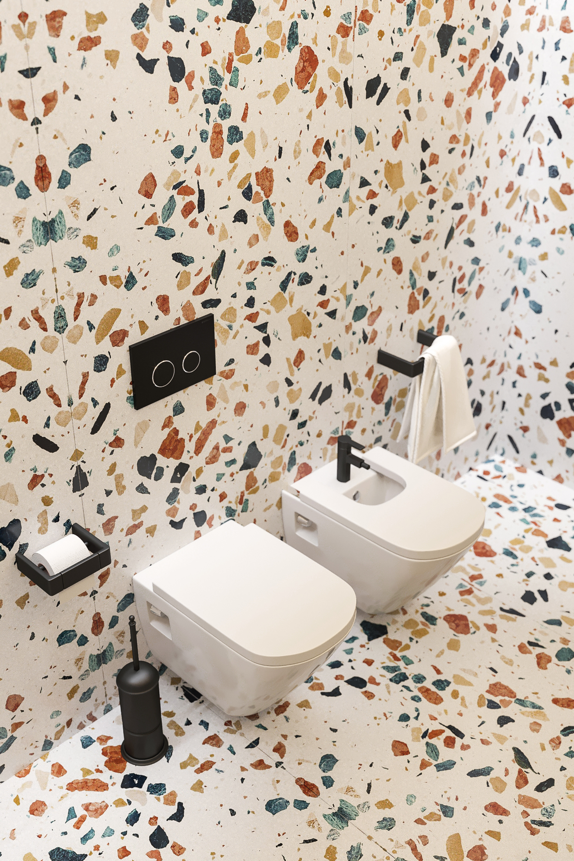 ③"马赛克"系列网红砖,搭配美缝(不推荐,避坑!