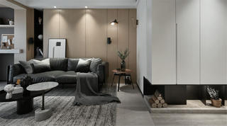 现代风格三居室沙发背景墙装修效果图