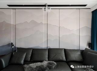120平三居室沙发背景墙装修效果图