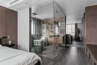 140m²现代风格卧室卫生间装修效果图
