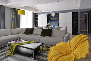180平米三居室装修客厅沙发设计