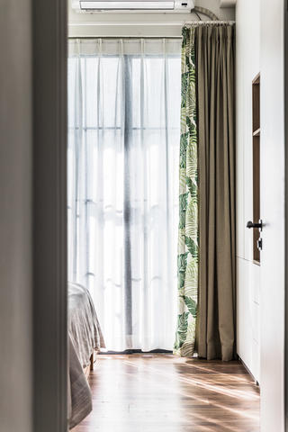 北欧风三居装修卧室窗帘设计