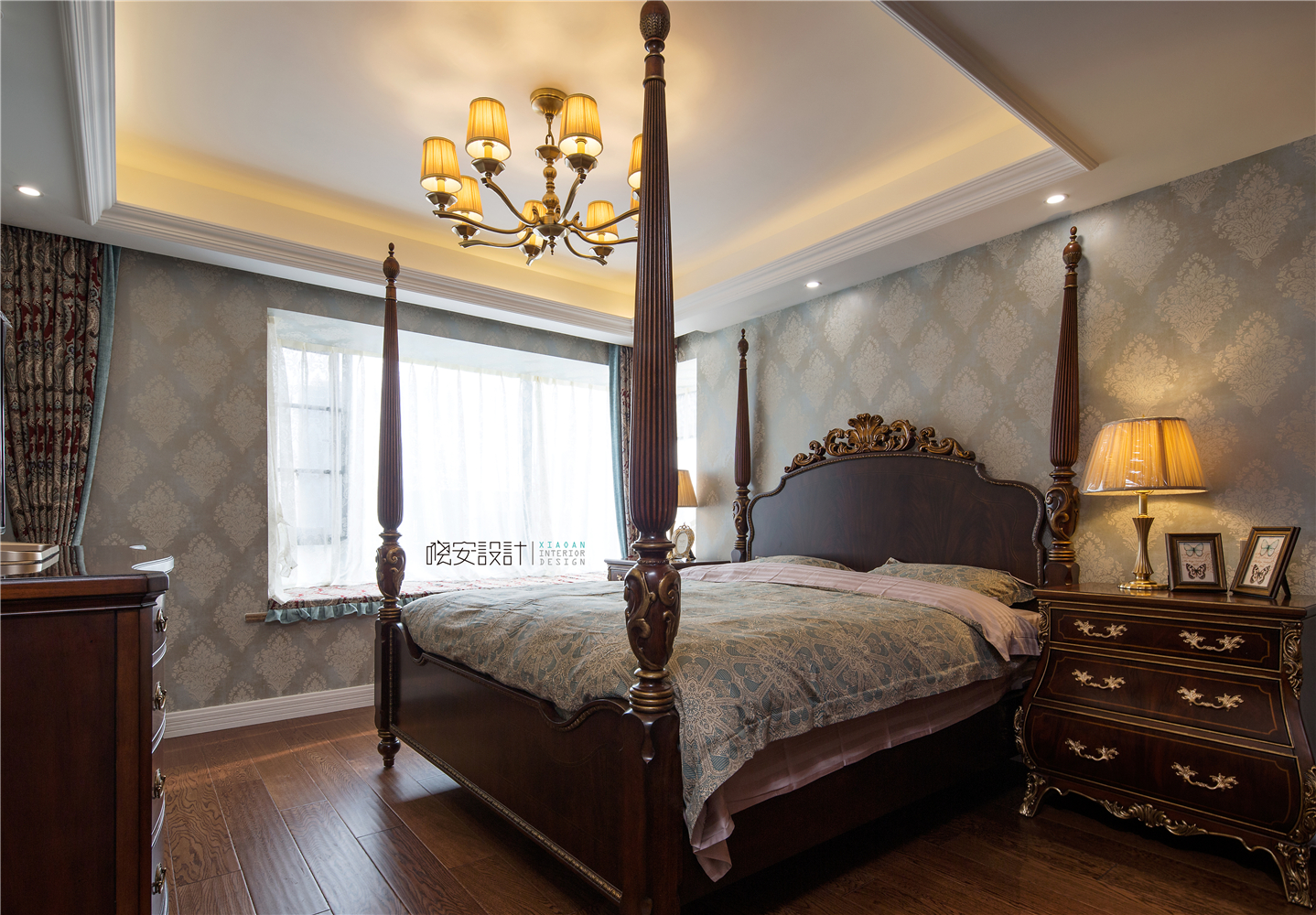 大户型复式美式卧室装修效果图