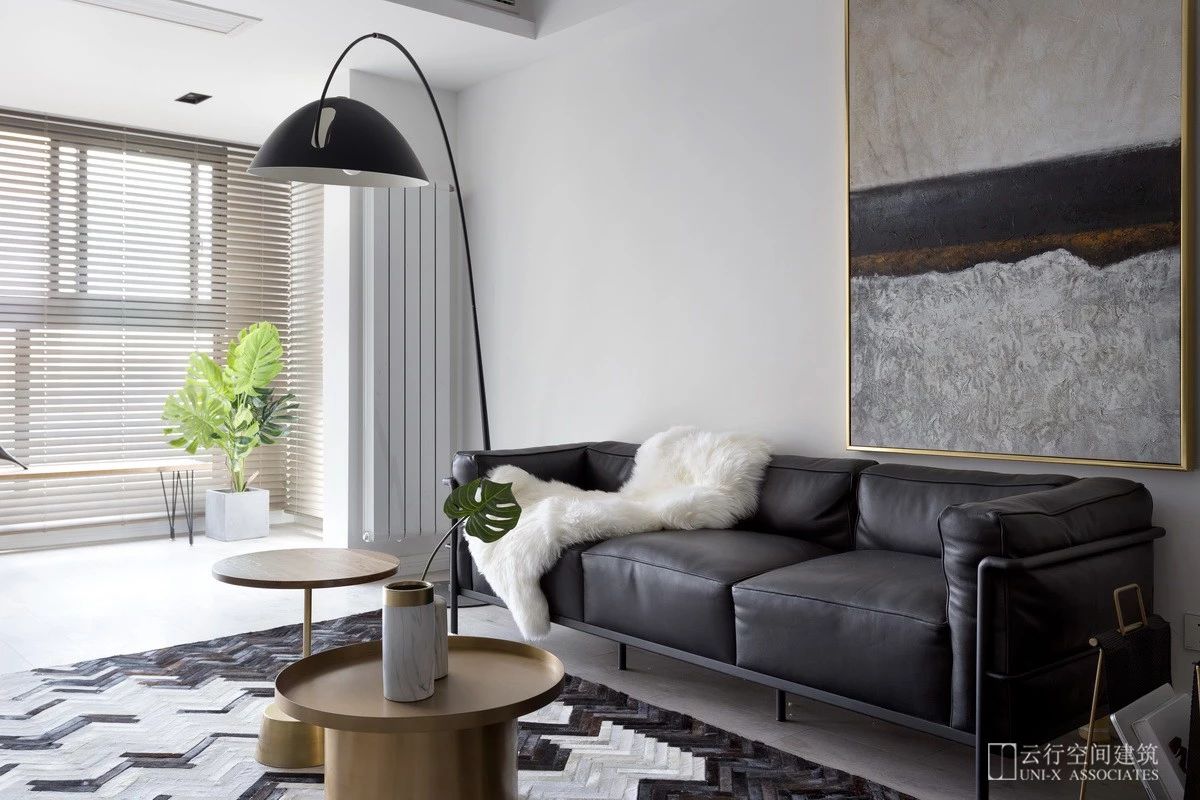 现代简约三居室装修客厅沙发设计